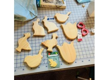 Easter And Spring Themed Wood Cutouts