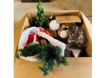 Assorted Christmas Decorations Lot (Basement)