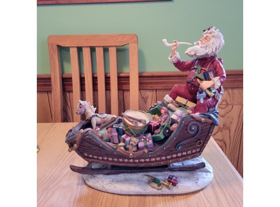 Tribute To Thomas Nast 'Nast And Sleigh' Figure By Duncan Royale