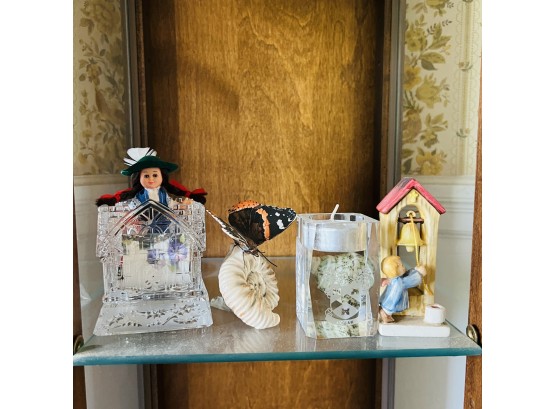 Assorted Figures: Goebel, Hoban Glass, Doll, Etc.