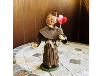 Vintage Paper-mache Ornament Figure Made In Italy (Porch)