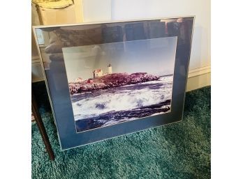 Framed Photo Print Of Nubble Lighthouse (Living Room)