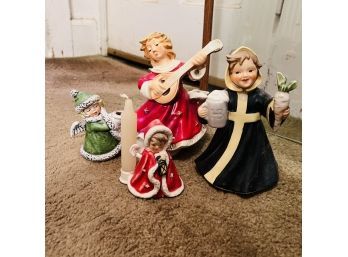 Vintage Ceramic Goebel Christmas Figures (Hallway)