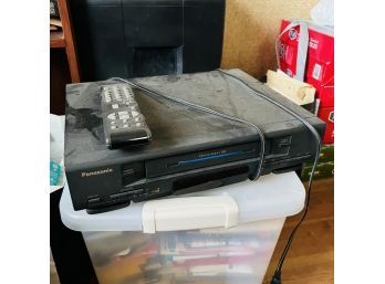 Panasonic VHS Player With Remote (Upstairs)