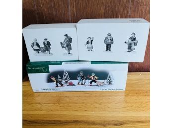 Dept. 56 Heritage Village Collection Accessory Characters - Set Of Three (Porch)