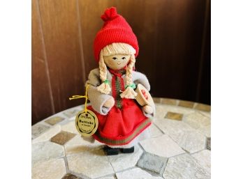 Vintage Butticki Of Sweden Handmade Doll 6' (Porch)