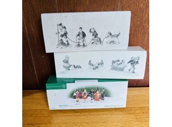 Dept. 56 Heritage Village Collection Accessory Characters - Set Of Three (Porch)