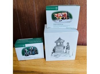 Dept. 56 Heritage Village Collection Accessory Characters, Animal And Sign (Porch)
