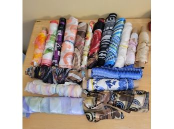 Large Collection Of Beautiful Silk Scarves