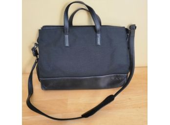 Black Tumi Canvas Laptop Bag -briefcase