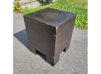 Black Wooden Side Table/ Plant Stand