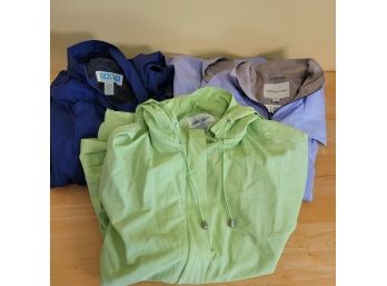 Women's Rain Jackets And Vest Size 1x And 2x