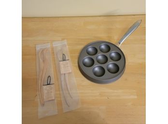 Nordic Ware  Williams Sonoma Ebelskiver Pan And Ebelskiver Turning Tools