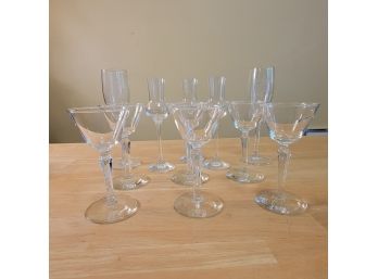 Grappa Glasses, Cordial Flutes And Set Of Anniversary Glasses