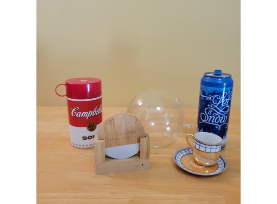 Campbell Soup Thermos,Water Bottle, Coasters And More