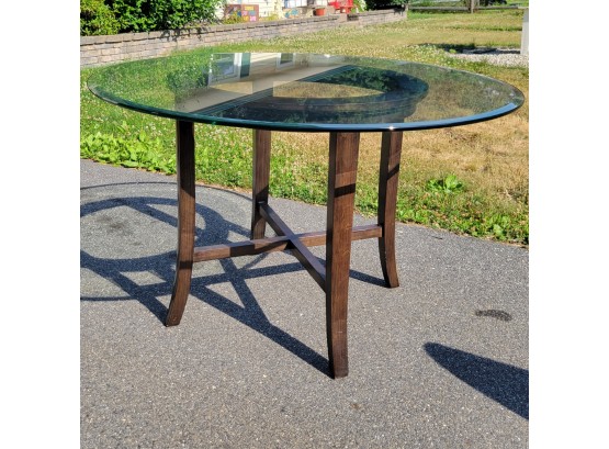 Crate And Barrel Glass Top Kitchen Table
