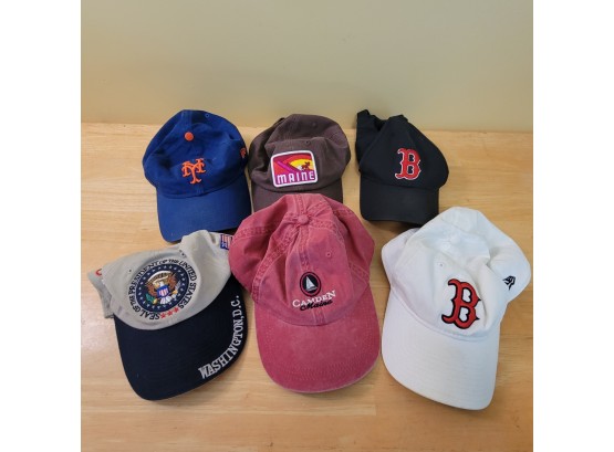 Lot Of 6 Baseball Caps