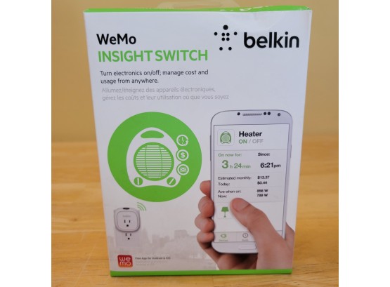 Wemo Insight Switch By Belkin. New!!