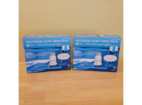 Set Of 2 Recess Lighting Twin Packs. New!!