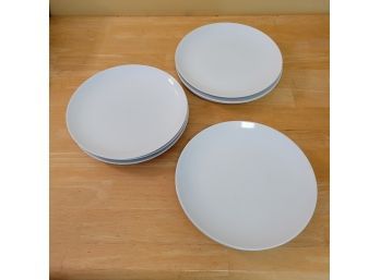 Set Of 8 Crate And Barrel 10' Dinner Plates