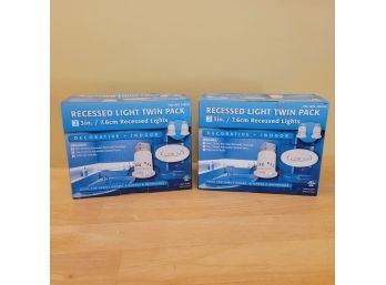 Set Of 2 Recess Lighting Twin Packs. New!!