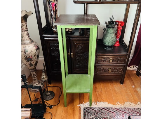Tall Wooden Table / Plant Stand