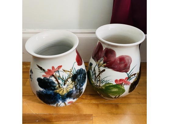 Pair Of Chinese Vases (Livingroom)