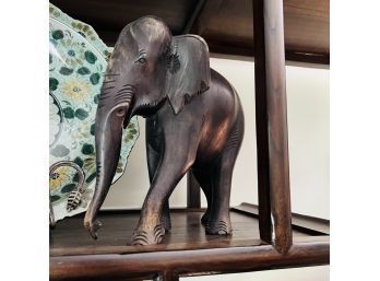 Vintage Teak Wood Elephant