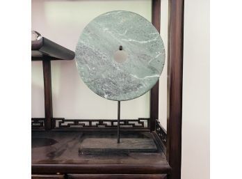 Vintage Jade Wheel With Stand (Livingroom)