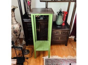 Tall Wooden Table / Plant Stand