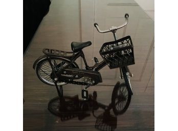 Working Miniature Scale Model Bicycle With Basket (Livingroom)