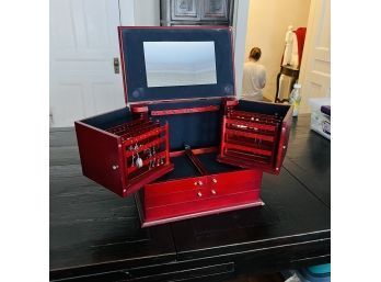 Large Jewelry Box With Earrings