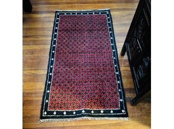 Red Rug With Black Border 60'x32'