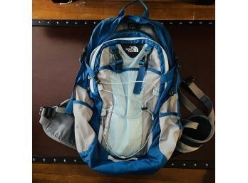 Blue And Grey Northface Angstrom 25 Backpack (Livingroom)