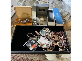 Jewelry Lot: Watches, Necklaces And Assorted Pieces (Living Room)