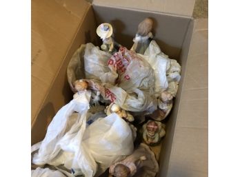 Home Interiors And Gifts Ceramic Figures Box Lot (Bedroom 2)