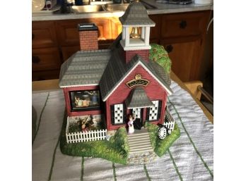 PartyLite Collectible Olde World Ceramic Village Tea Light School (Kitchen)