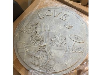 Home And Garden Party Round Plaque (Bedroom 2)