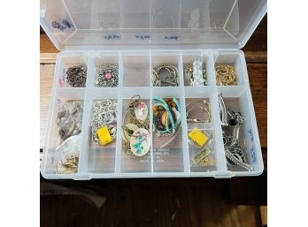 Gorgeous Necklace Lot - Some Marked Gold Filled - Some Signed - Costume Jewelry  - In Plastic Container