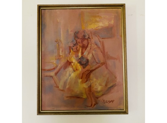 Mother And Child Wall Art And Frame By Marilyn Zapp (Livingroom)