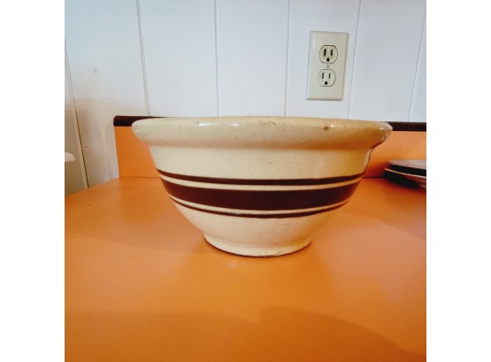 Mixing Bowl With Brown Stripe (Kitchen)