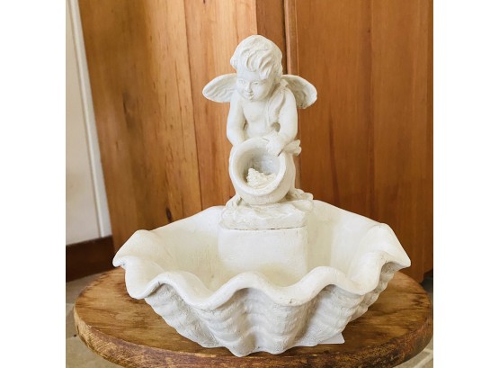 Ceramic Cherub Fountain (Kitchen)