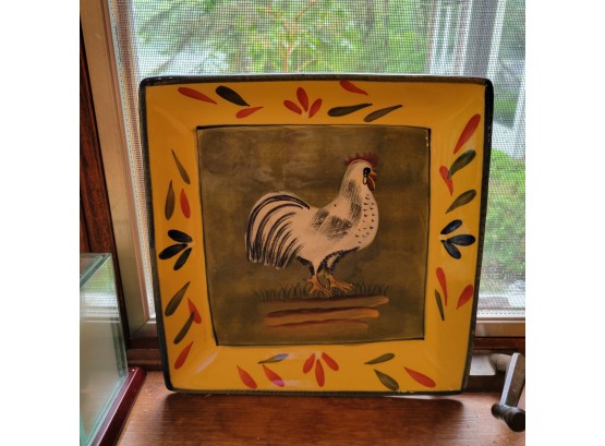 Ceramic Rooster Plate (Kitchen)