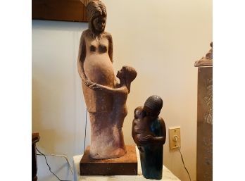 Mother And Child Statue Lot  (Livingroom)