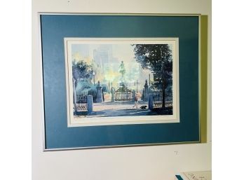 Framed And Signed Print Of Boston Public Garden (First Floor Bedroom)