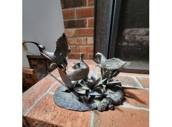 Metal Bird Sculpture (fireplace)