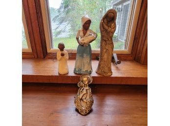 Willow Tree , Pewter And Other Clay Sculptures (Kitchen)