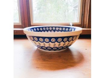 Boleslawiec Polish Pottery Bowl 9' (Kitchen)
