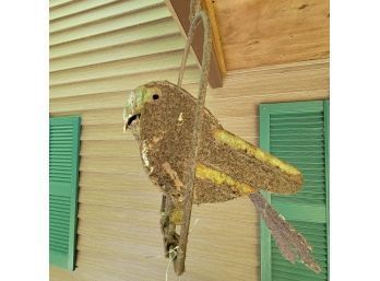 Metal Bird On Perch (front Porch)