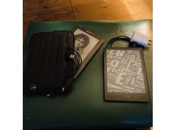 Two Kindles With Chargers And Carrying Case (Livingroom)